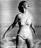 Venetia Stevenson srapless maillot Focus August 1956